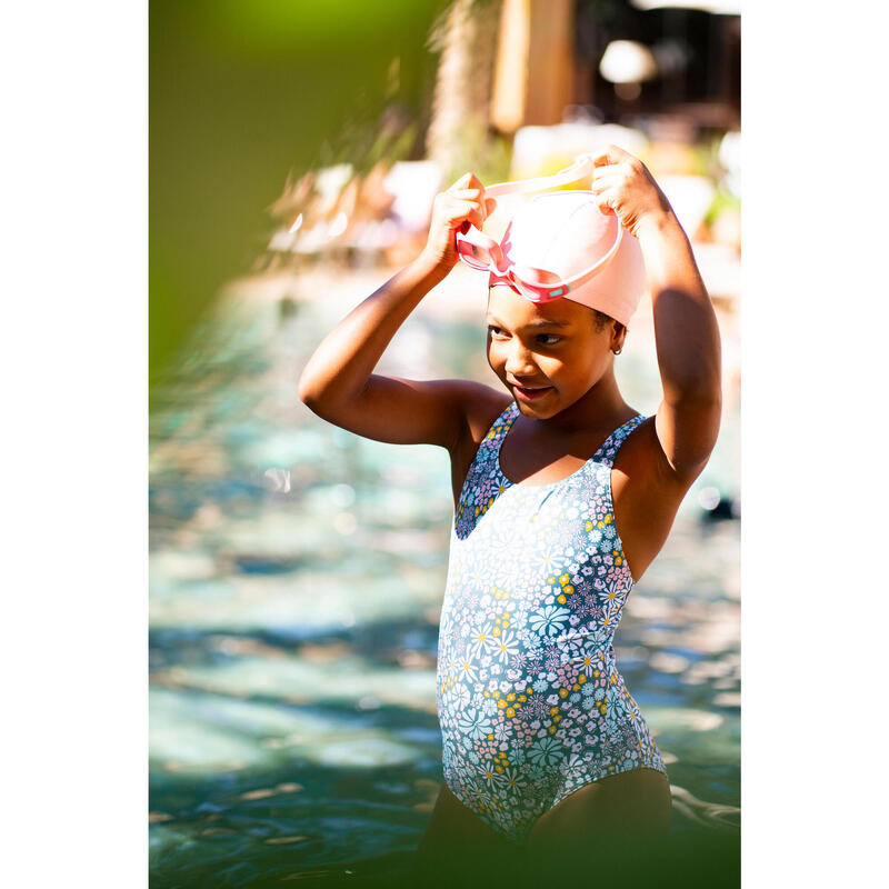 Cuffia piscina taglia S UNI tessuto rivestito silicone rosa