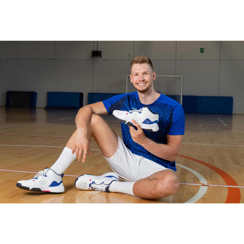 Chaussures de volley-ball Unisexe - VB900 Cushion Mid blanc