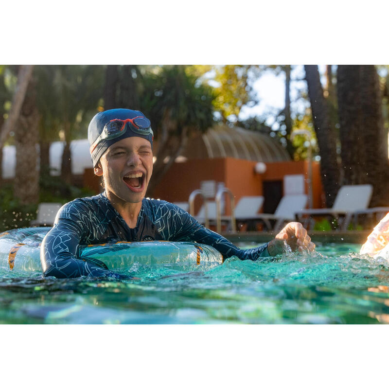 Bonnet de Bain en Maille - Tissu Uni - Taille S - Bleu