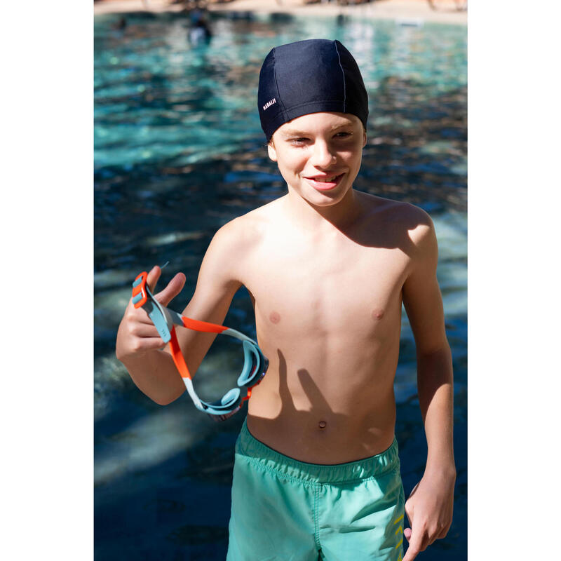 Schwimmbrille Kinder klar - XBase grün/orange 