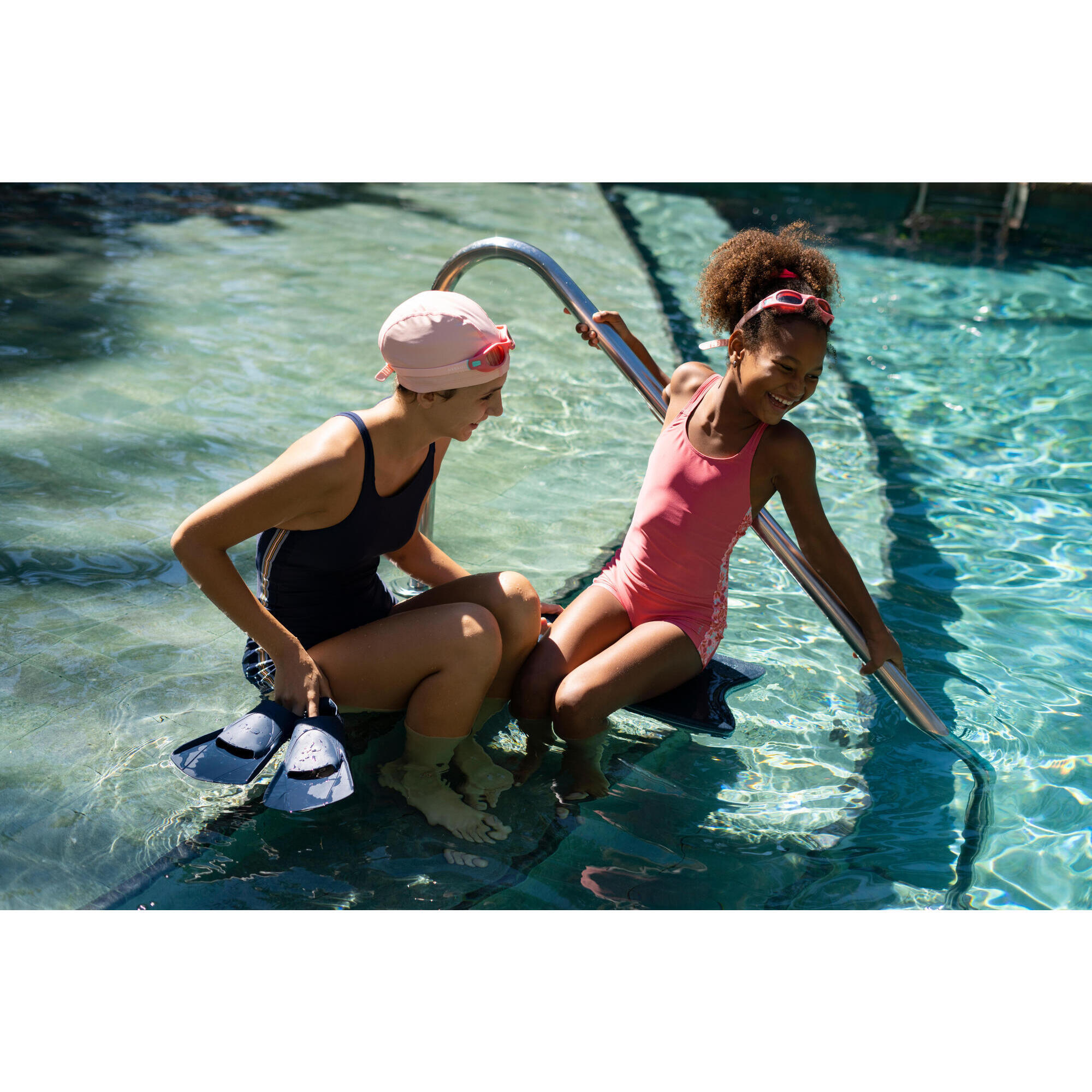 Bonnet De Piscine En Polyester - Doux, élastique, Facile à Mettre, Pour Natation Et Sports Aquatiques