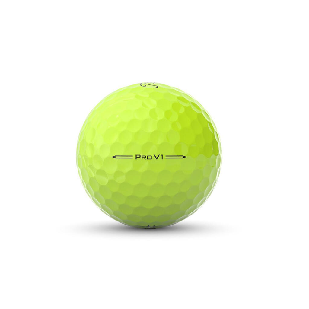 Golf Balls x12 - TITLEIST Pro V1 Yellow