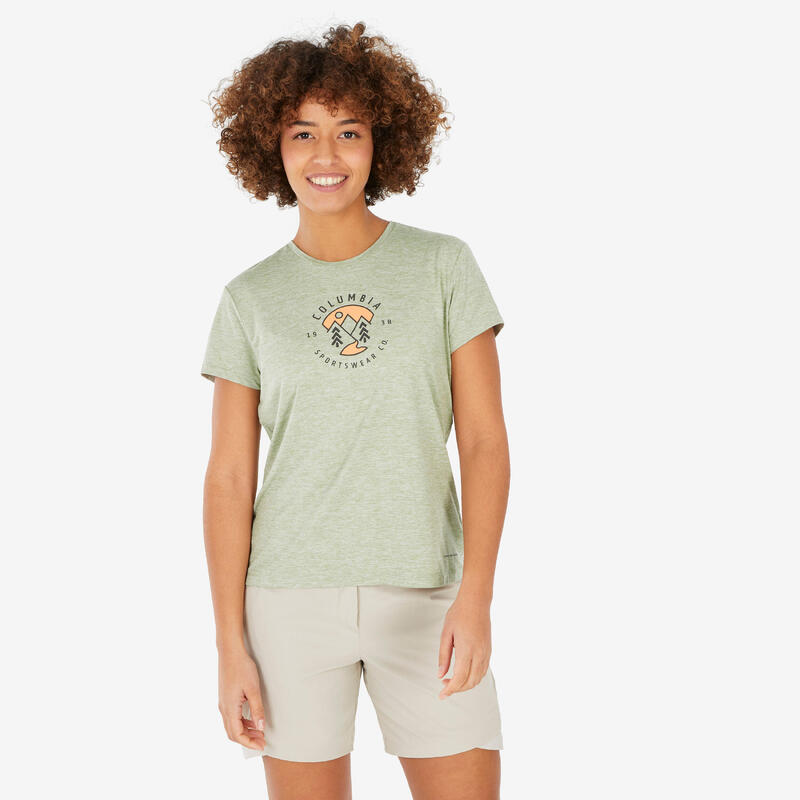 T-shirt manches courtes de randonnée - Columbia - Femme
