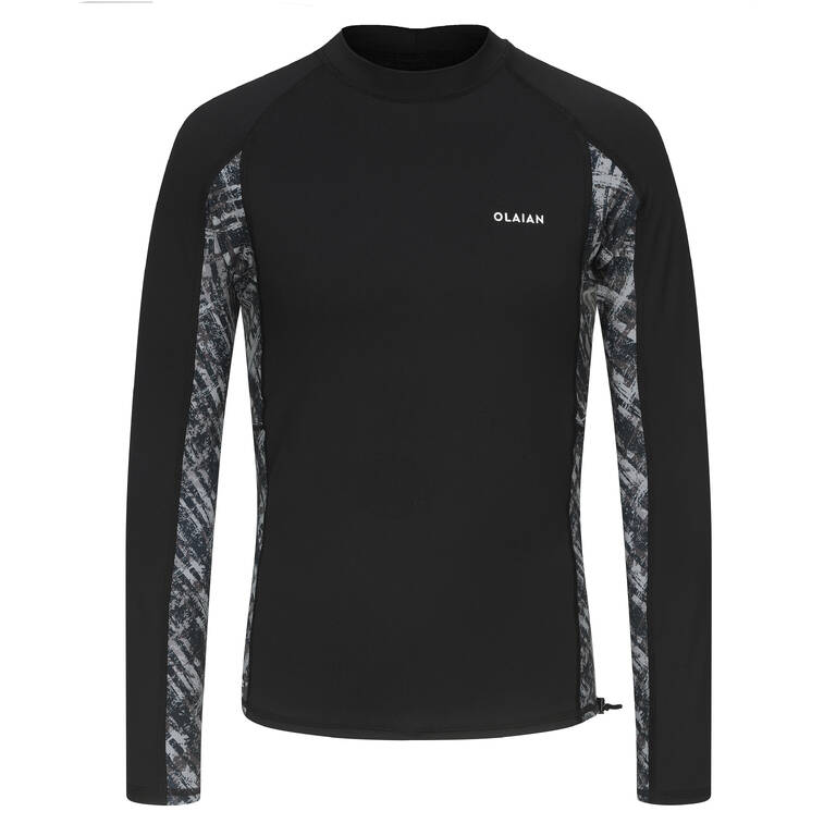 Men's surfing UV protection top BRUSH BLK