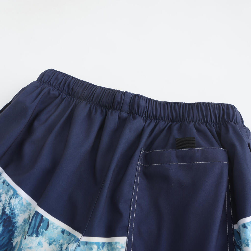 Surfing men boardshort blue wave