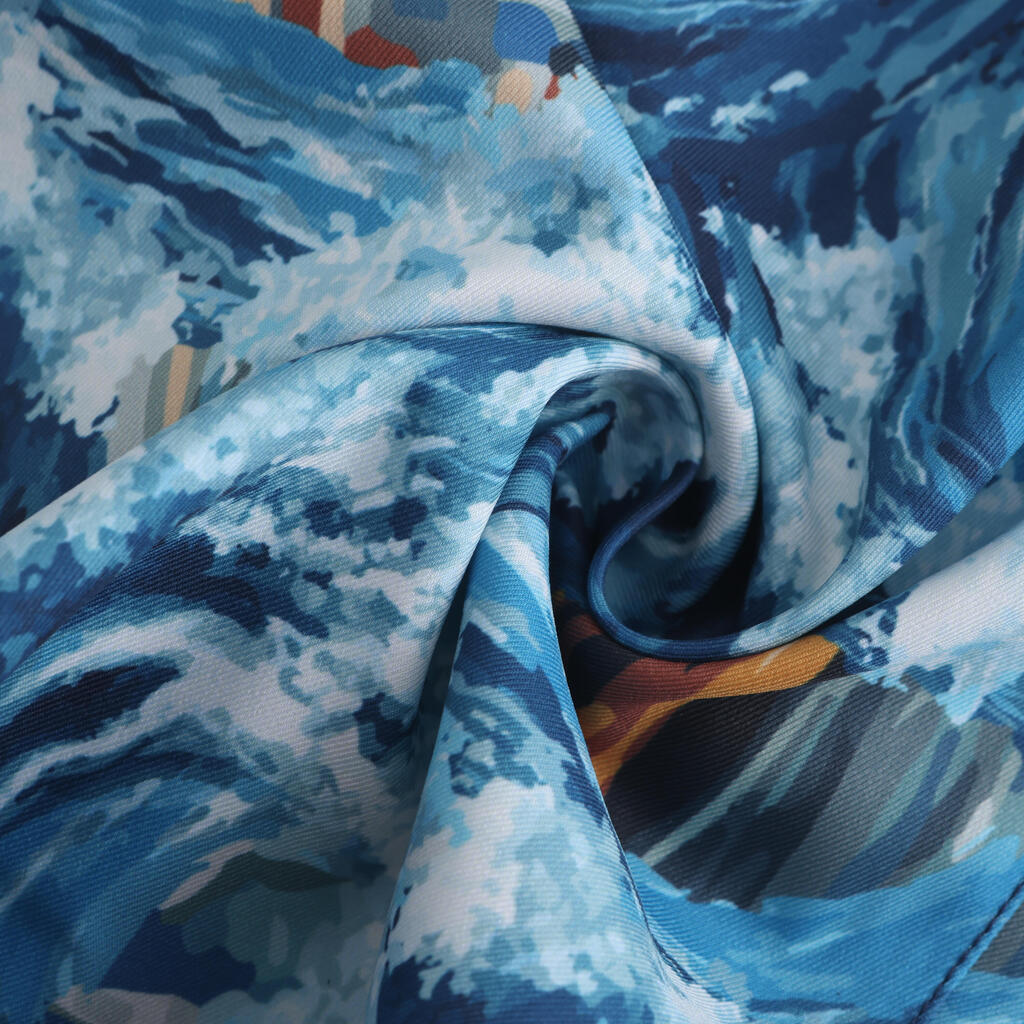 Surfing men boardshort blue wave