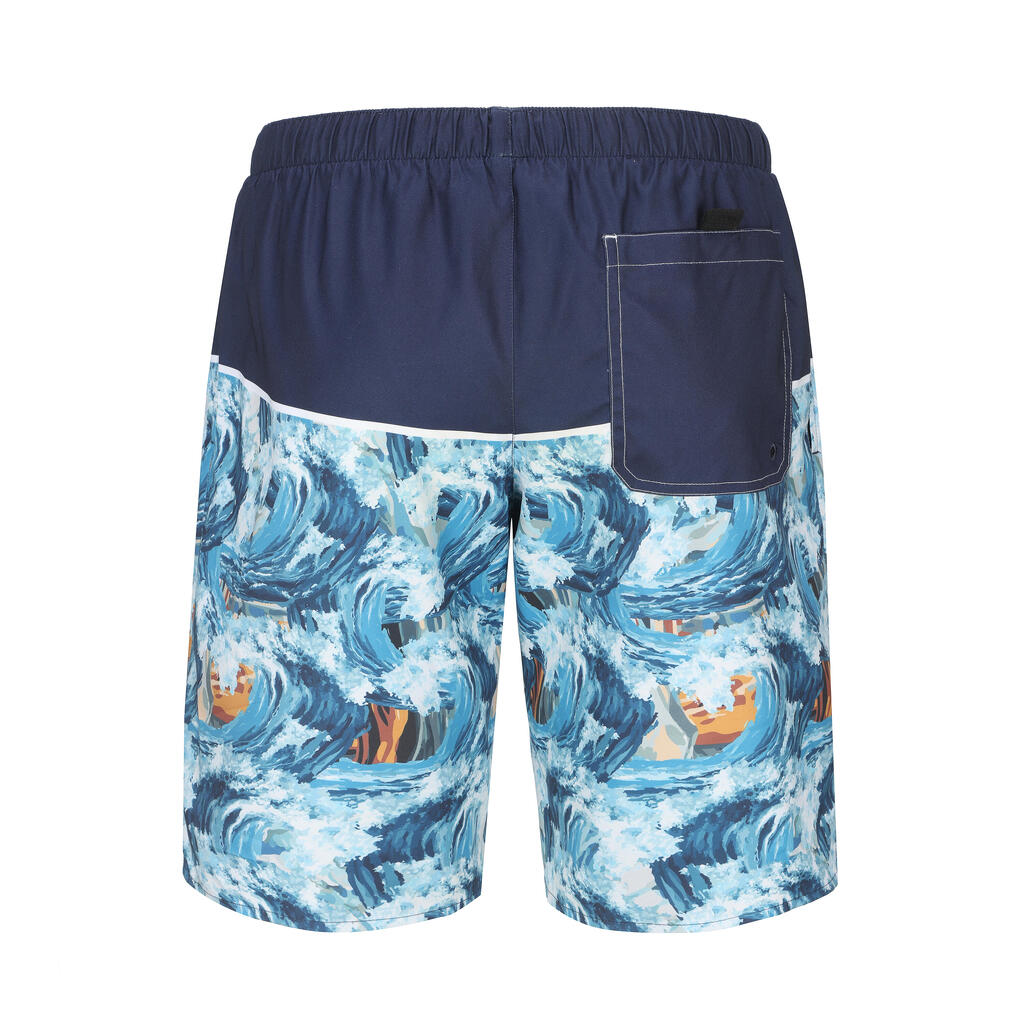 Surfing men boardshort blue wave