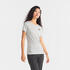 Women Merino Wool Half Sleeve Slim Fit T-Shirt Celadon Green - TS500