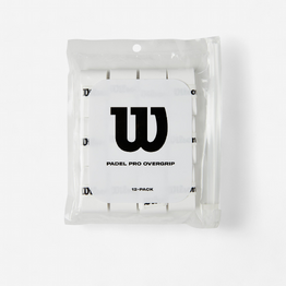 Lot de 12 overgrips de padel - Wilson Padel Pro blanc