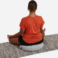 Yoga and Meditation Half-Moon Cushion - Grey