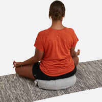 Yoga/Meditation Cushion 1/2 Moon - Grey
