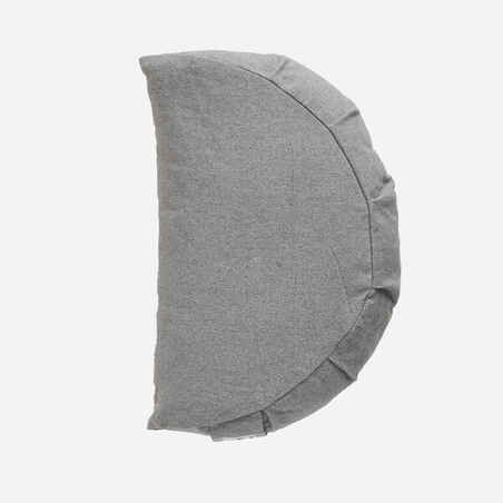 Yoga and Meditation Half-Moon Cushion - Grey