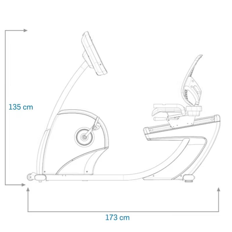 Interactive SemiRecumbent Exercise Bike with 30Day iFIT Subscription
