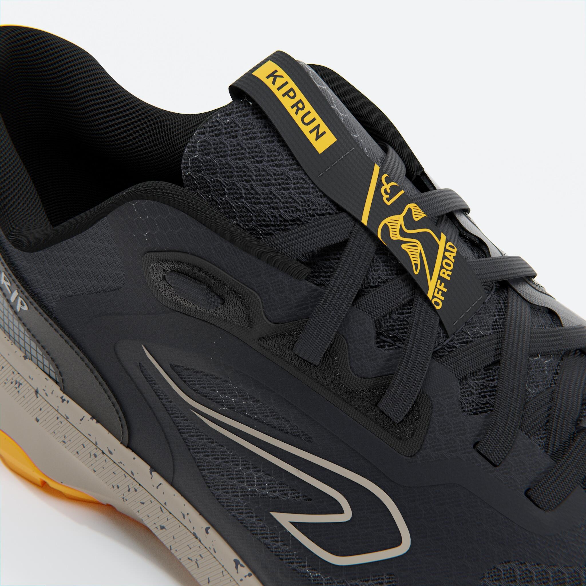 Men Running and Trail Running Shoes, Kiprun JF 190 Grip - Blue and Orange