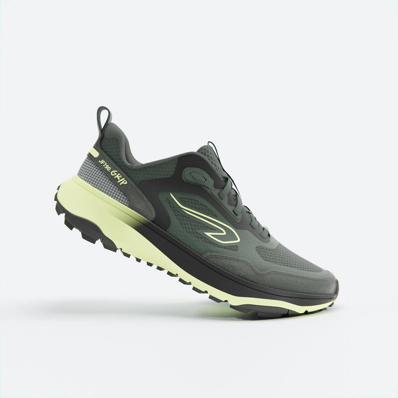 Chaussures Running et Trail Homme, Kiprun JF 190 grip Full Black