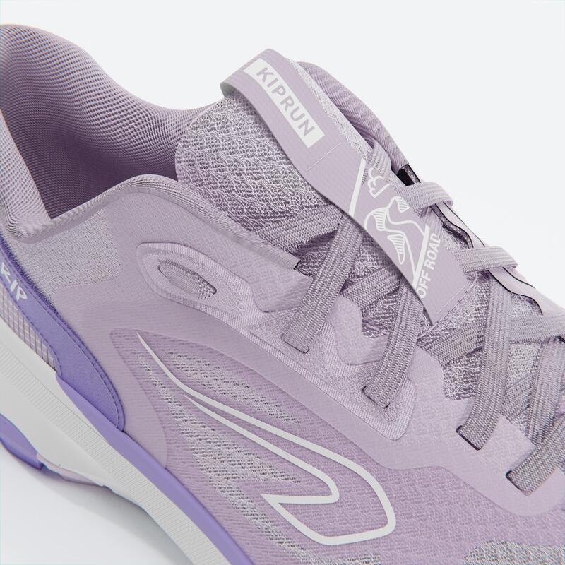 Hardloop- en trailschoenen dames JF190 Grip paars
