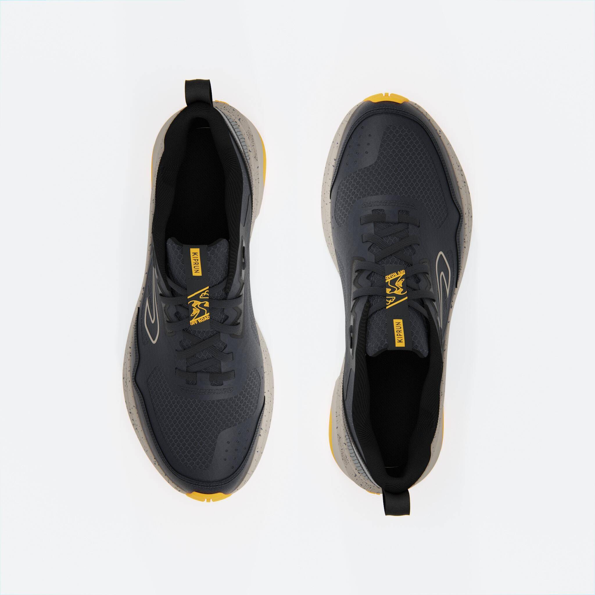 Men Running and Trail Running Shoes, Kiprun JF 190 Grip - Blue and Orange -  5