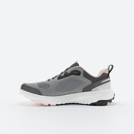Кросівки жіночі Kiprun JF190 Grip 25 для бігу сірі