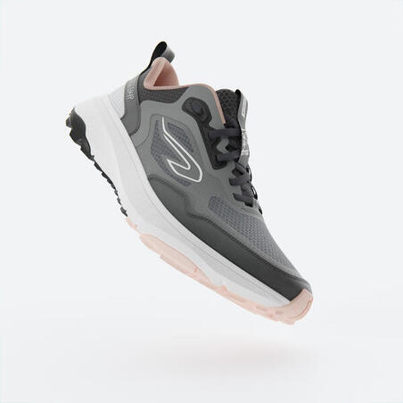 Кросівки жіночі Kiprun JF190 Grip 25 для бігу сірі