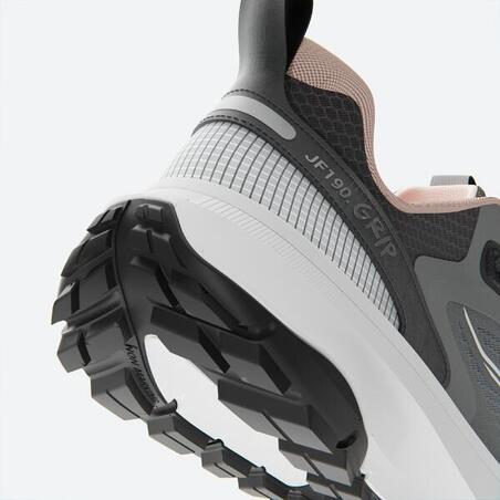Кросівки жіночі Kiprun JF190 Grip 25 для бігу сірі