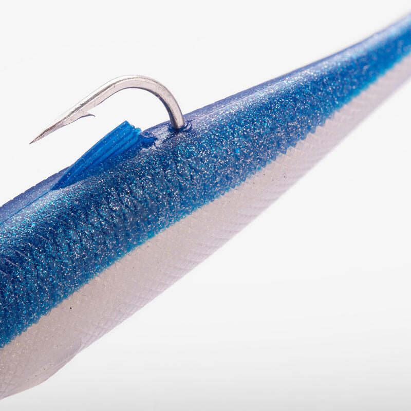 Amostras Flexíveis Pesca Shad OSARDA 100 Azul/Verde Brilhante (Conjunto)