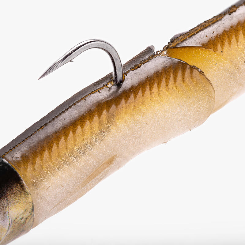 Leurre Souple Slug Megabass Giant X Layer 15cm 12g - Super Ayu - Billes Bruiteuses Pour Pêche Bar