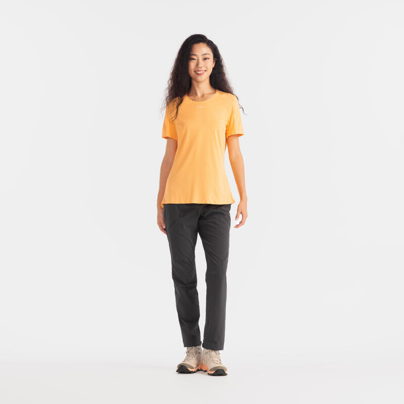Women's Short-sleeved Hiking T-Shirt MH500