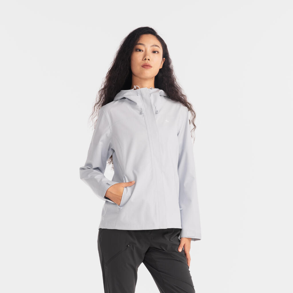Veste imperméable de randonnée montage - MH150 - Femme