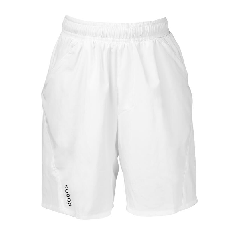 Short de hockey sur gazon garçon intensité forte FH900 blanc