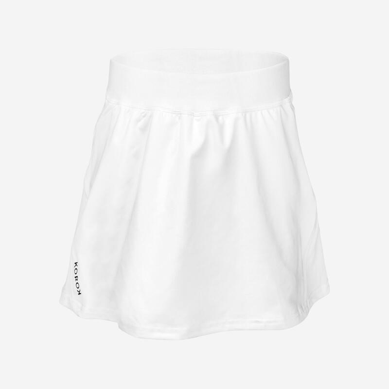 Women's HighIntensity Field Hockey Skirt FH900 White KOROK Decathlon