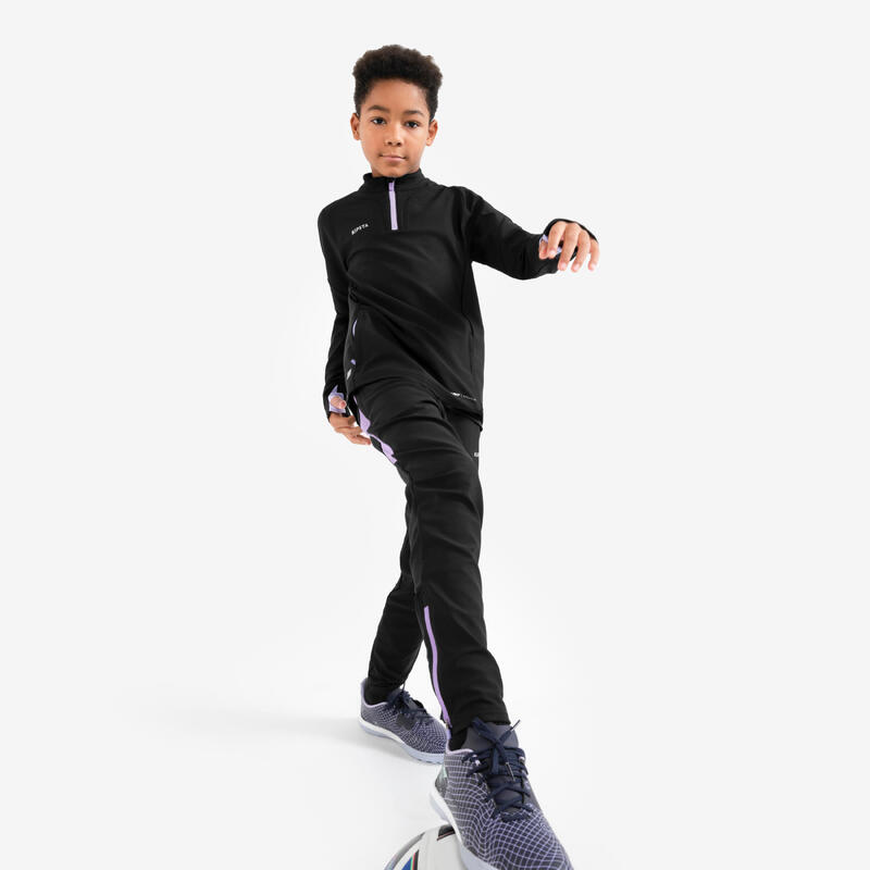 Pantalon de football  VIRALTO JR Noir et Parme