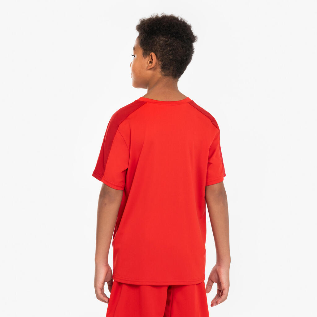 Maillot de Football enfant manches courtes ESSENTIEL Noir