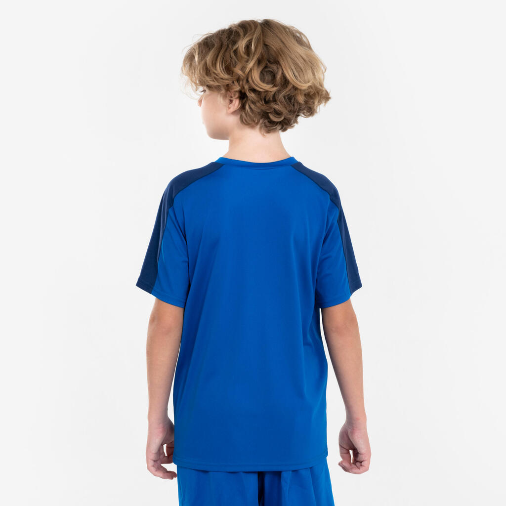 Maillot de Football enfant manches courtes ESSENTIEL Noir