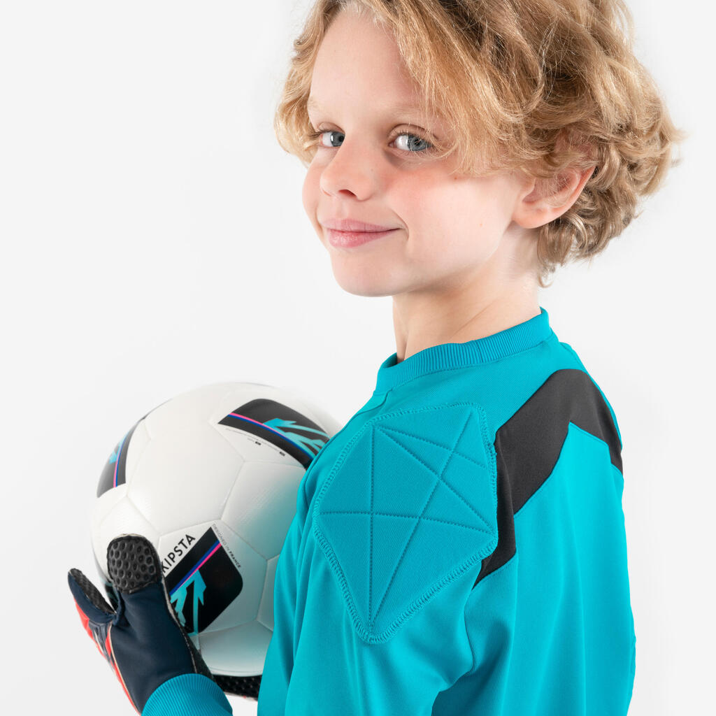 Kids' Football Goalkeeper Shirt F100 - Black