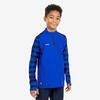 Voetbalsweater met halve rits VIRALTO KIDS blauw/marineblauw