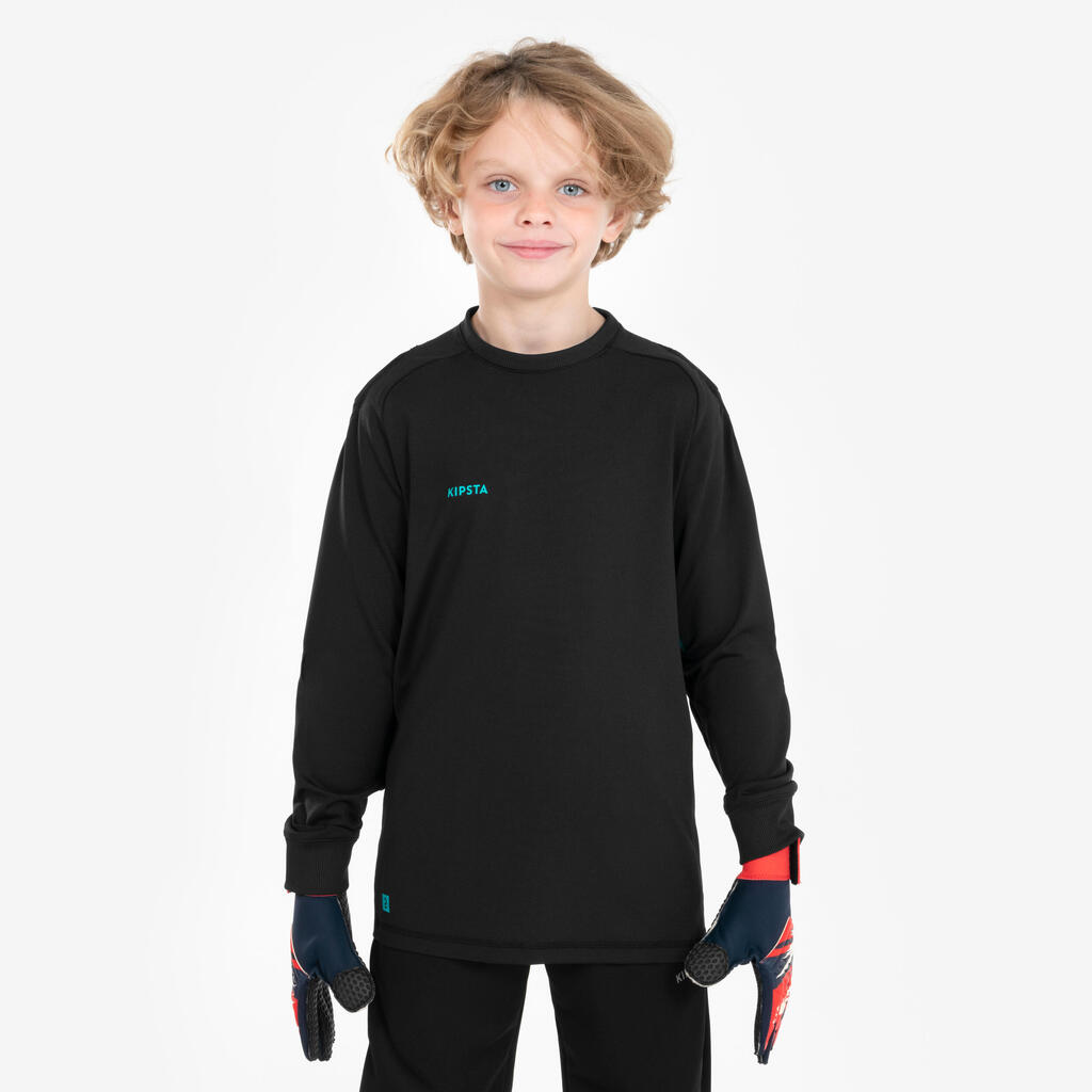 Kids' Football Goalkeeper Shirt F100 - Black