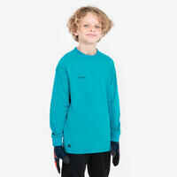 Kids' Goalkeeper Shirt F100 - Turquoise