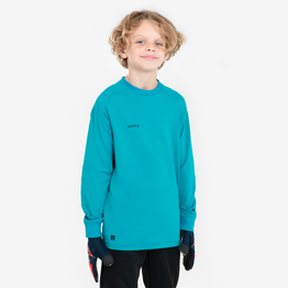 Maillot de gardien de but f100 enfant turquoise