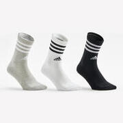 Calze lunghe adulto ADIDAS STRIPES nero-bianco-grigio x3