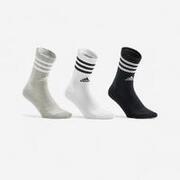 Calze lunghe adulto ADIDAS STRIPES nero-bianco-grigio x3