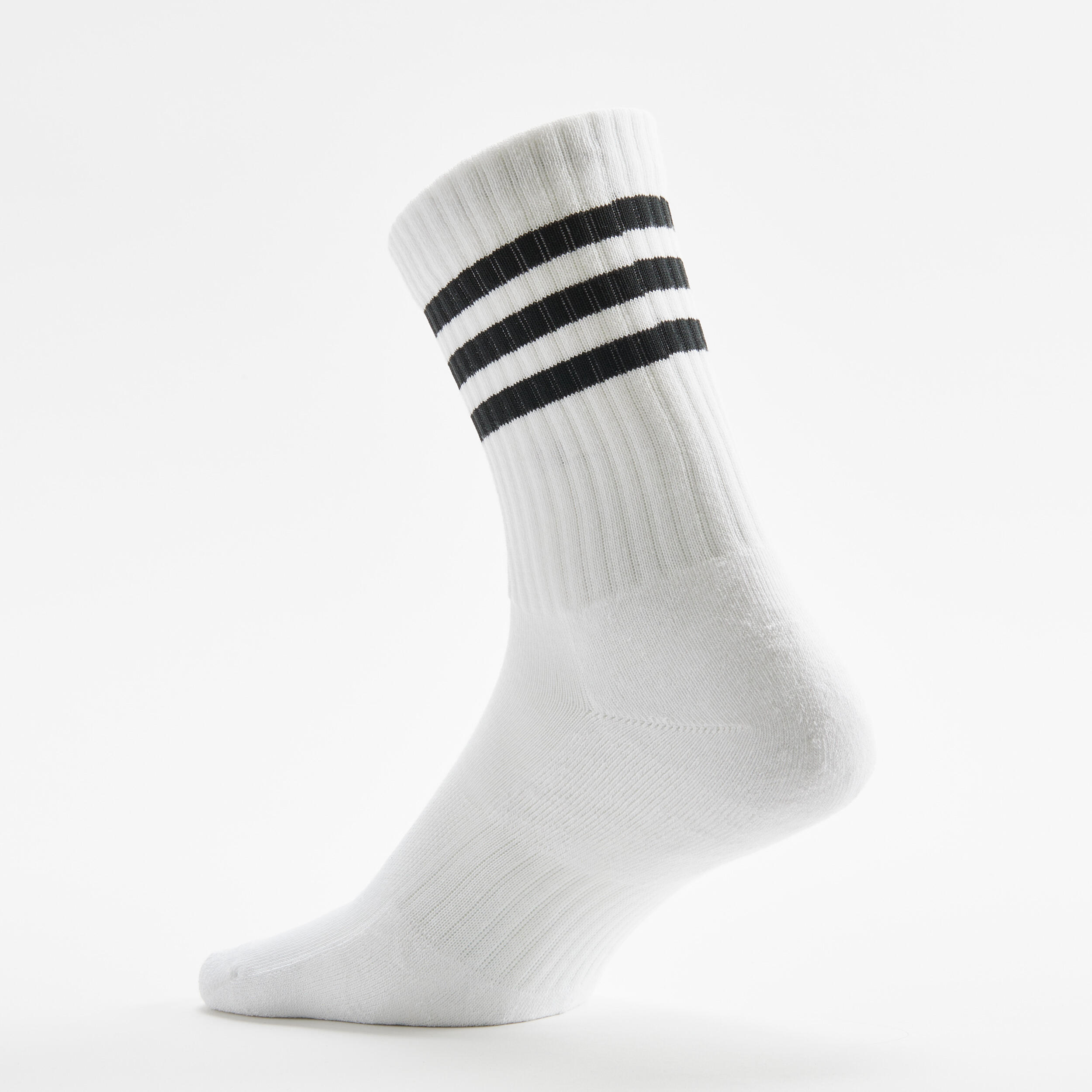 High Sports Socks 3-Pack Stripes - Black/White/Grey 9/13