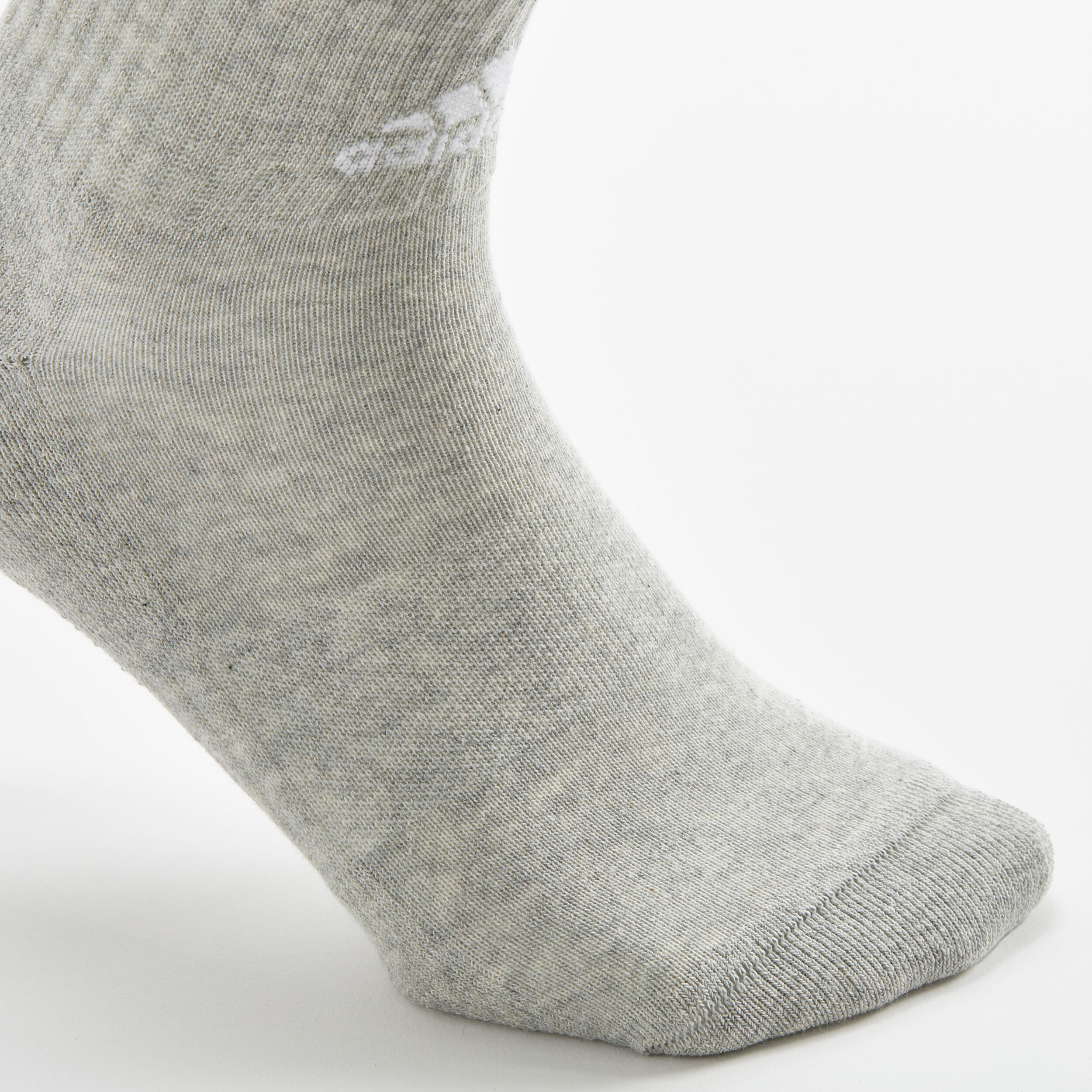 High Sports Socks 3-Pack Stripes - Black/White/Grey 11/13