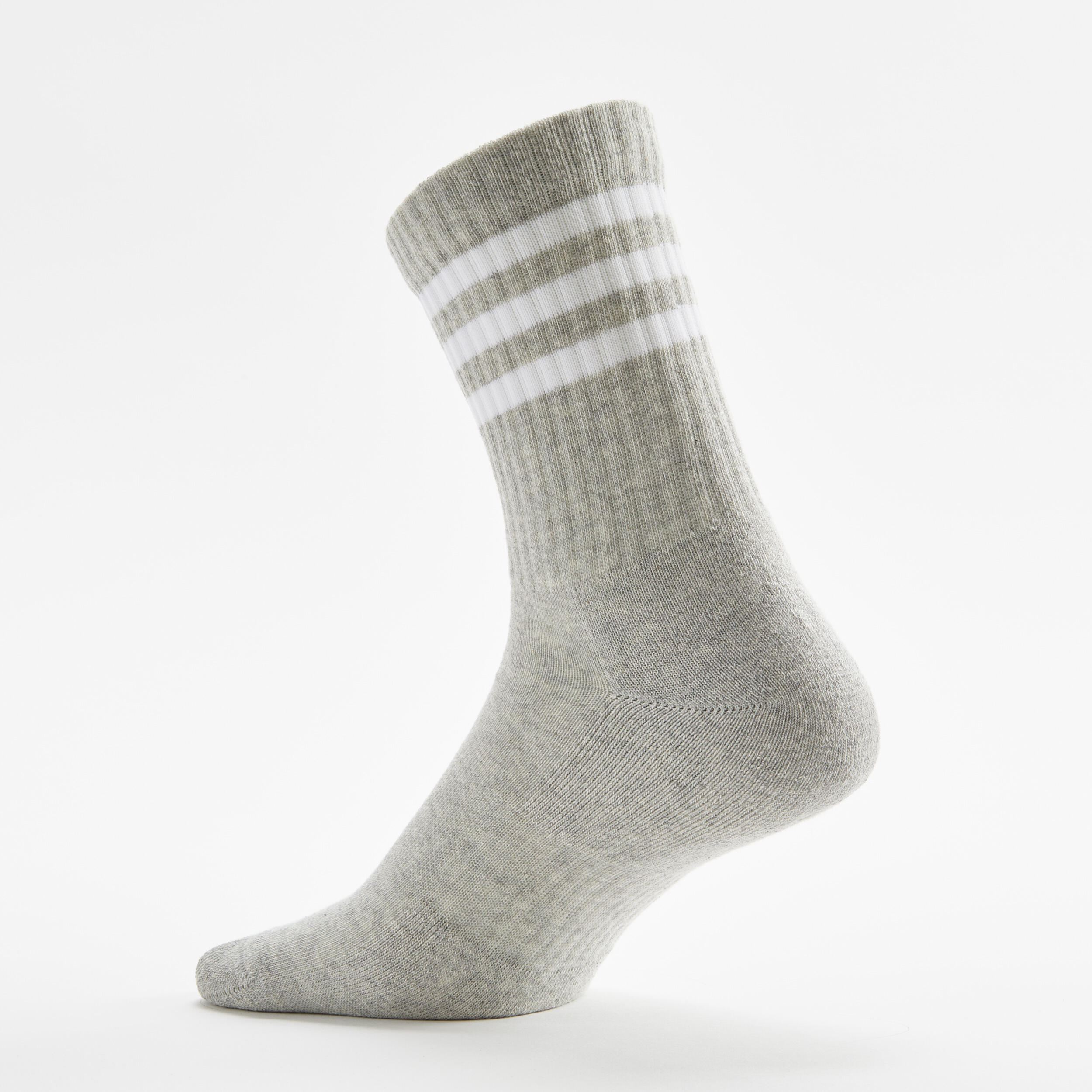 High Sports Socks 3-Pack Stripes - Black/White/Grey 8/13