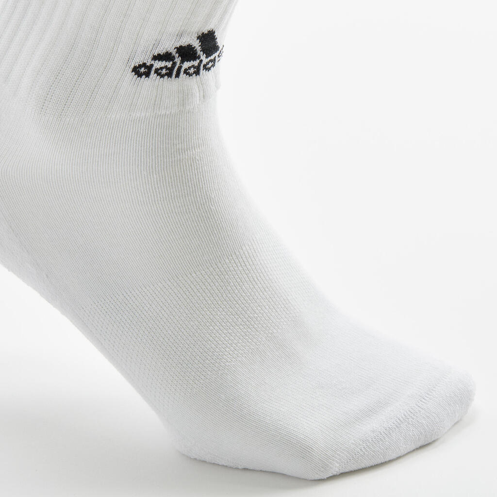 High Sports Socks 3-Pack Stripes - Black/White/Grey