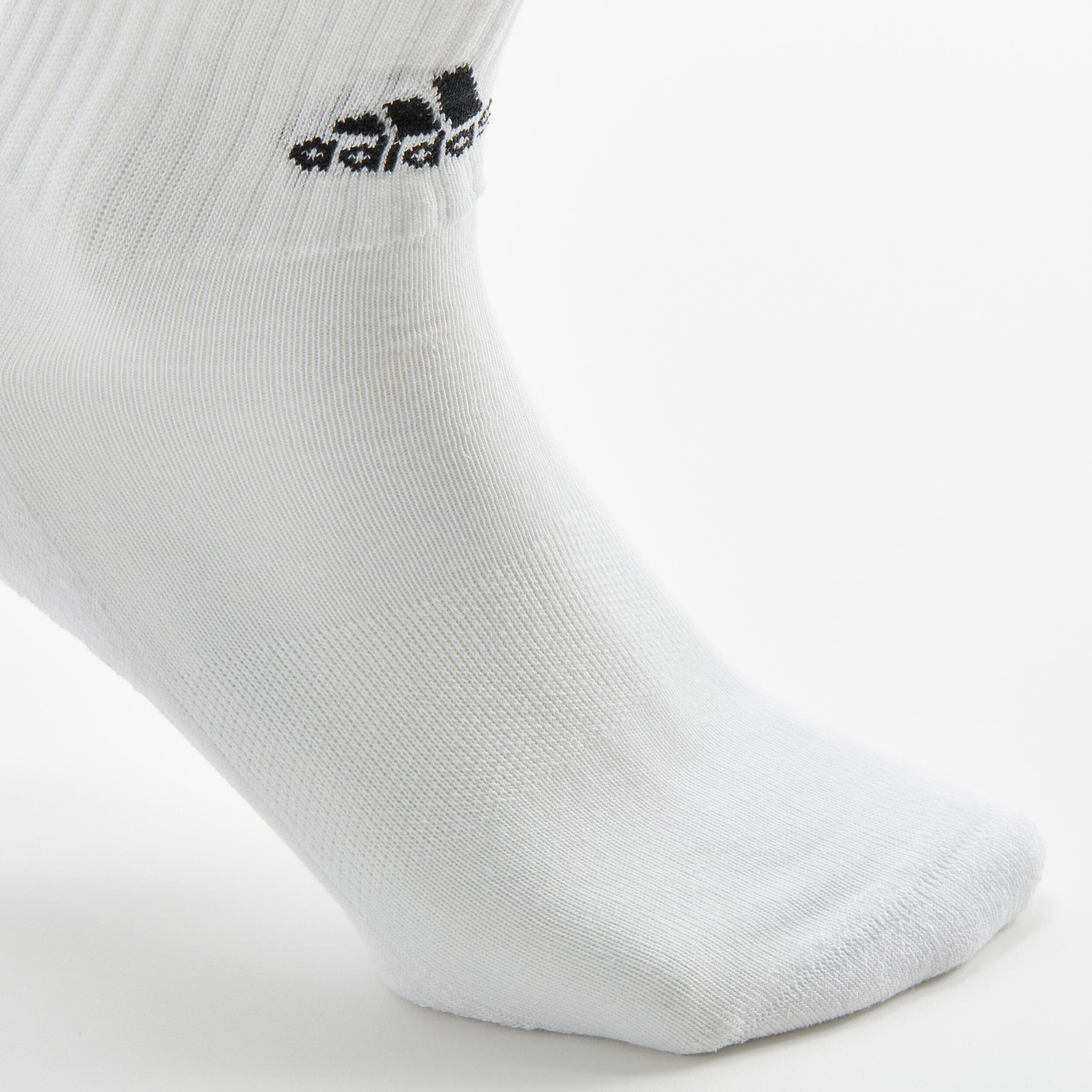 High Sports Socks 3-Pack Stripes - Black/White/Grey 12/13