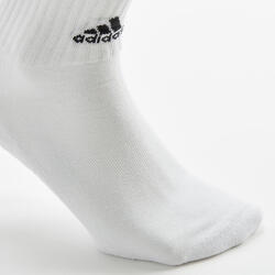 CALCETINES ALTOS DE DEPORTE ADIDAS STRIPES NEGRO BLANCO GRIS LOTE DE 3  PARES