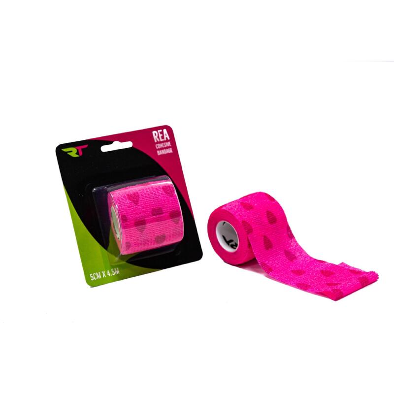 Bandaż elastyczny samoprzylepny różowy Rea Tape 5cm