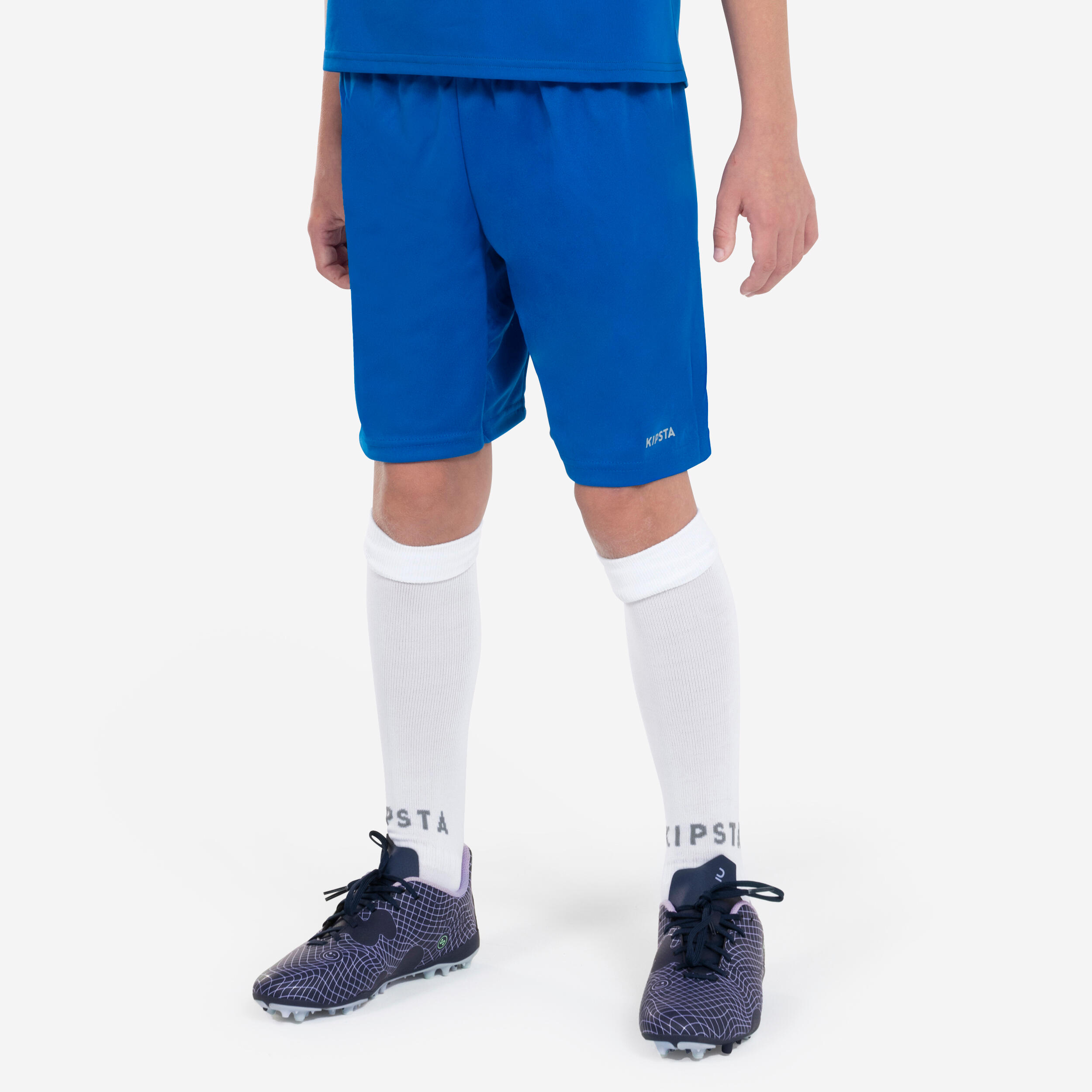 Kids' Soccer Shorts - F 100 Blue - KIPSTA