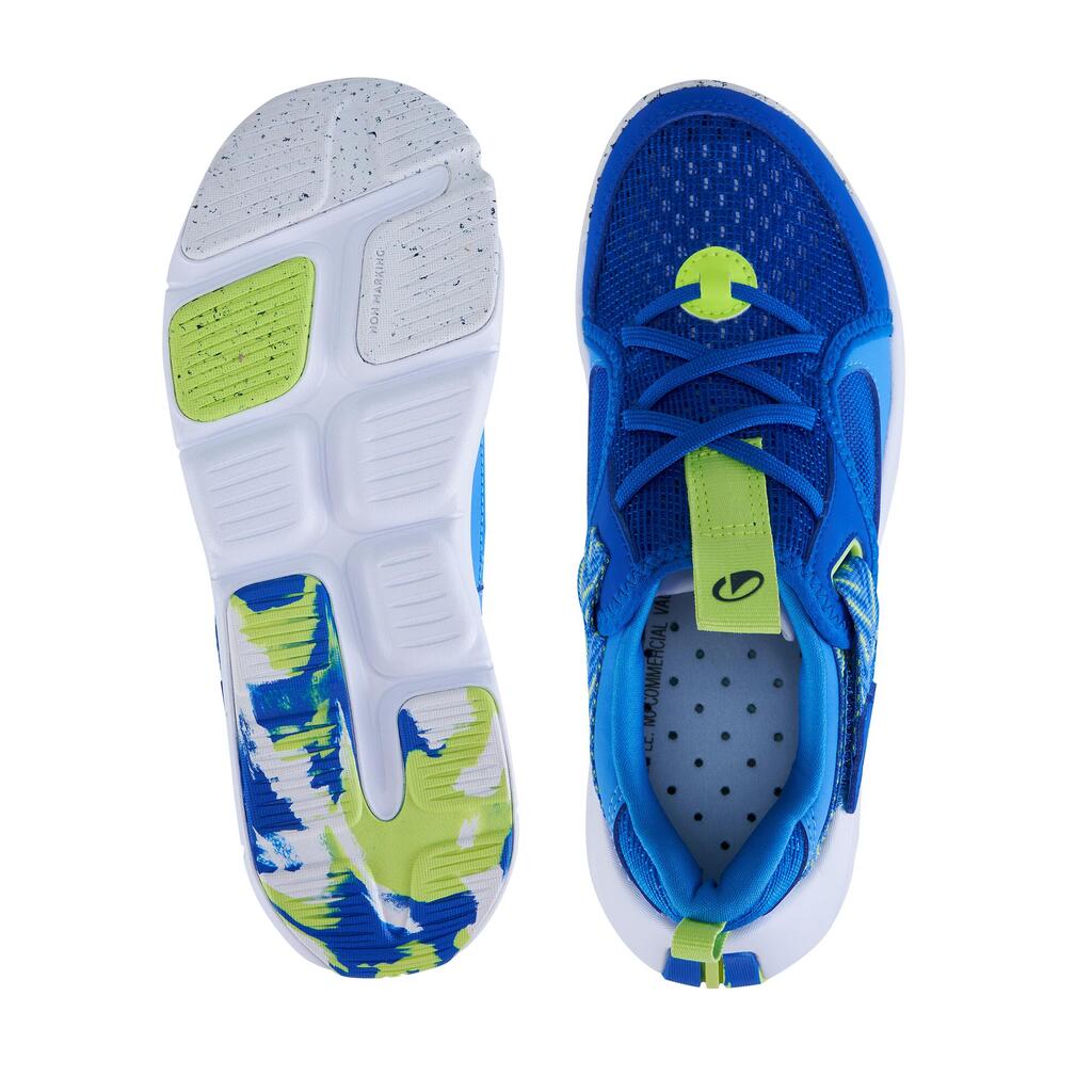Chaussures multisport respirantes enfant mixte, Playful Summer Bleu et jaune