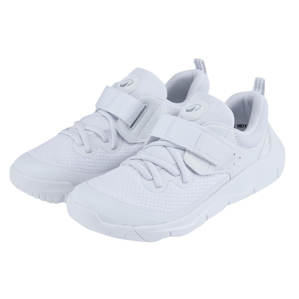 Chaussures à scratch et lacets élastiques légères enfant, Playful Fast Blanc